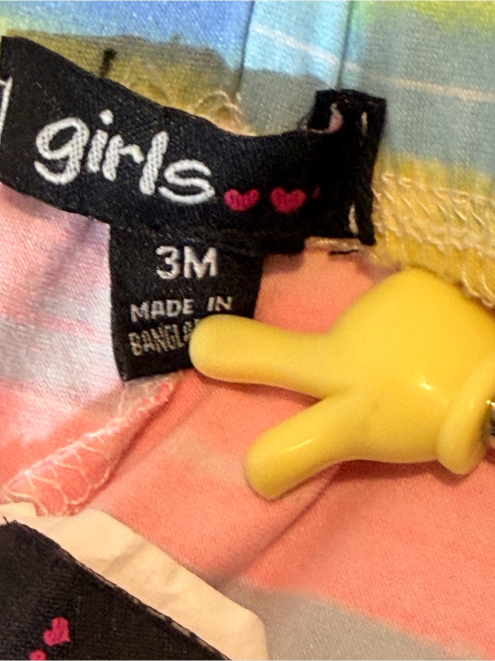 Yellow Hooded Unicorn Tank with Rainbow Stripe Shorts Set - Picture 4 of 7